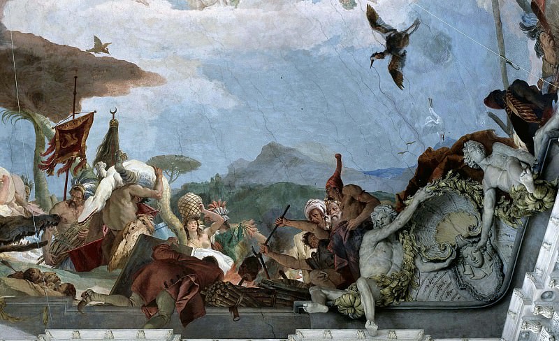 Apollo and the Continents, detail – America, Giovanni Battista Tiepolo