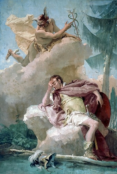 Mercury Appearing to Aeneas, Giovanni Battista Tiepolo