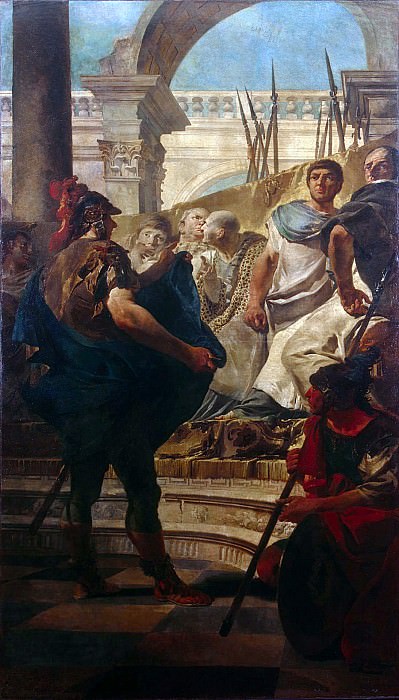 Quintus Fabius Maximus Before the Senate of Carthage, Giovanni Battista Tiepolo