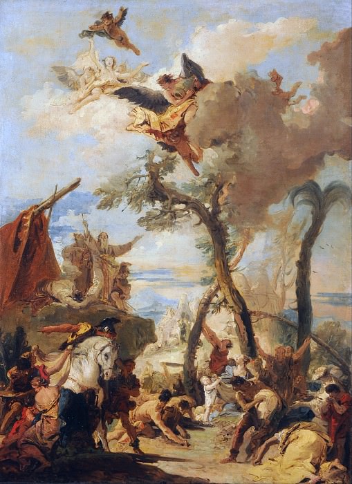The Hebrews gathering Manna in the Wilderness, Giovanni Battista Tiepolo