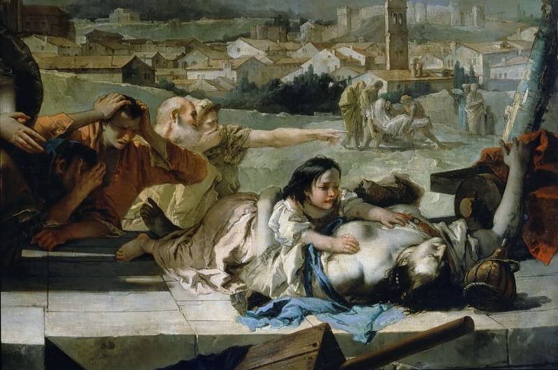 Intercession of St. Thecla during the plague in Veneto 1630 , Giovanni Battista Tiepolo