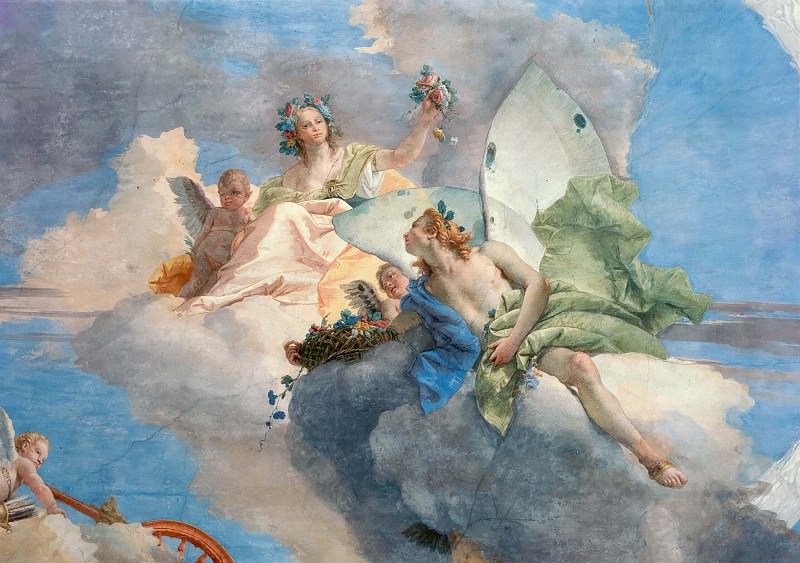 Allegory of spring , detail, Giovanni Battista Tiepolo