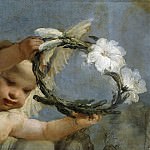 Ángel con corona de azucenas, Giovanni Battista Tiepolo