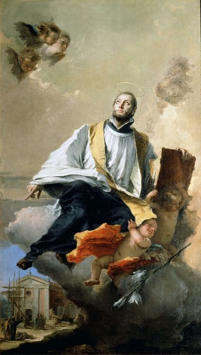St. Kajetan of Tiene in the glory, Giovanni Battista Tiepolo