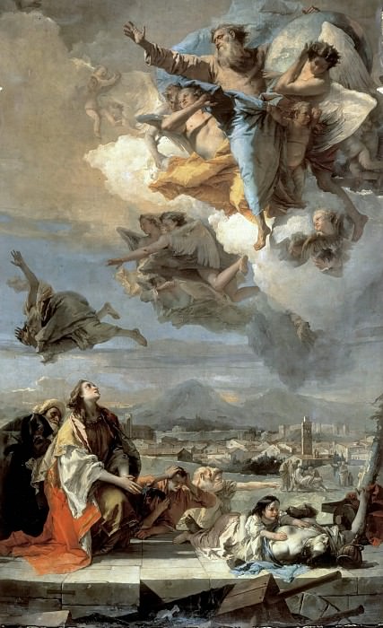 Заступничество святой Фёклы за город Эсте во время чумы 1630 года, Джованни Баттиста Тьеполо
