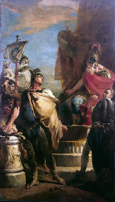 Mucius Scaevola before Porsenna, Giovanni Battista Tiepolo