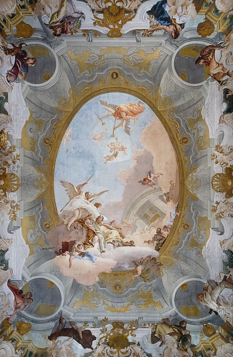 Allegory of Merit Accompanied by Nobility and Virtue, Giovanni Battista Tiepolo