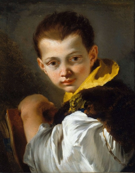 Portrait of a Boy Holding a Book, Giovanni Battista Tiepolo
