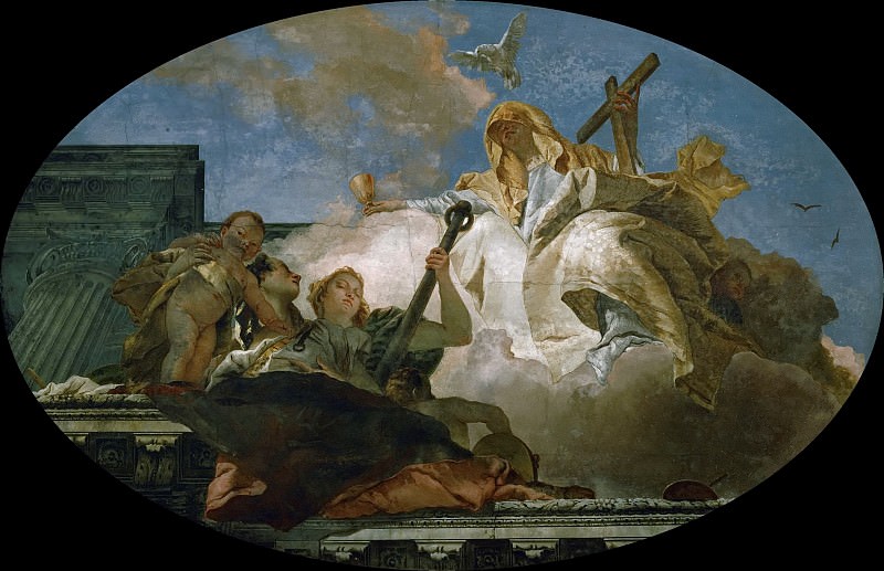 The Three Christian Virtues Faith, Love and Hope, Giovanni Battista Tiepolo