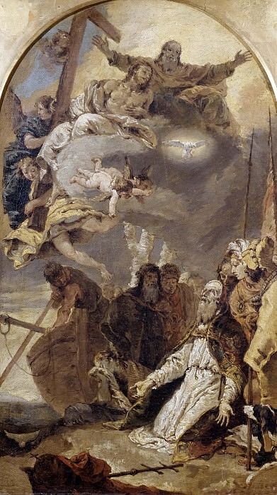 Явление Святой Троицы во Славе папе Клименту I, Джованни Баттиста Тьеполо