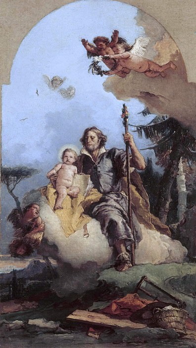 Saint Joseph with the Christ Child, Giovanni Battista Tiepolo