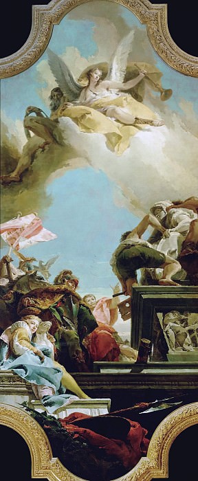 The statue of an emperor is set up, Giovanni Battista Tiepolo