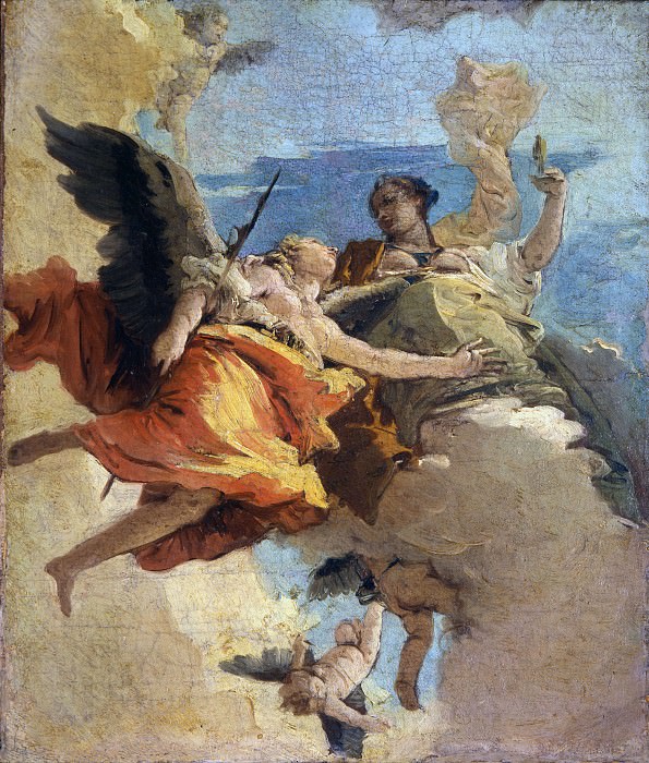 Allegory of Virtue and Nobility, Giovanni Battista Tiepolo