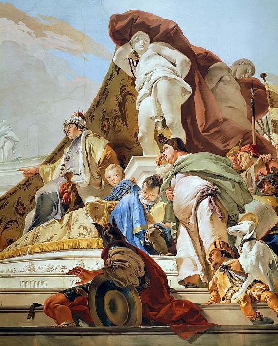 The Judgment of Solomon, detail, Giovanni Battista Tiepolo