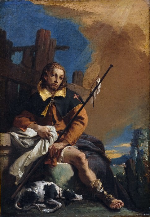 Saint Roch as a Pilgrim, Giovanni Battista Tiepolo