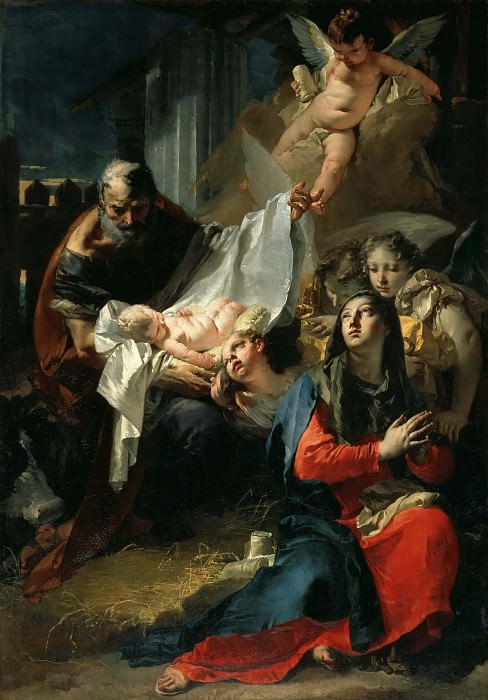 Adoration of the child, Giovanni Battista Tiepolo