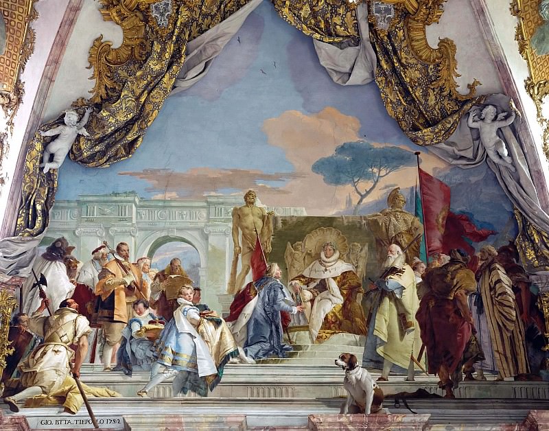 The Investiture of Herold as Duke of Franconia, Giovanni Battista Tiepolo