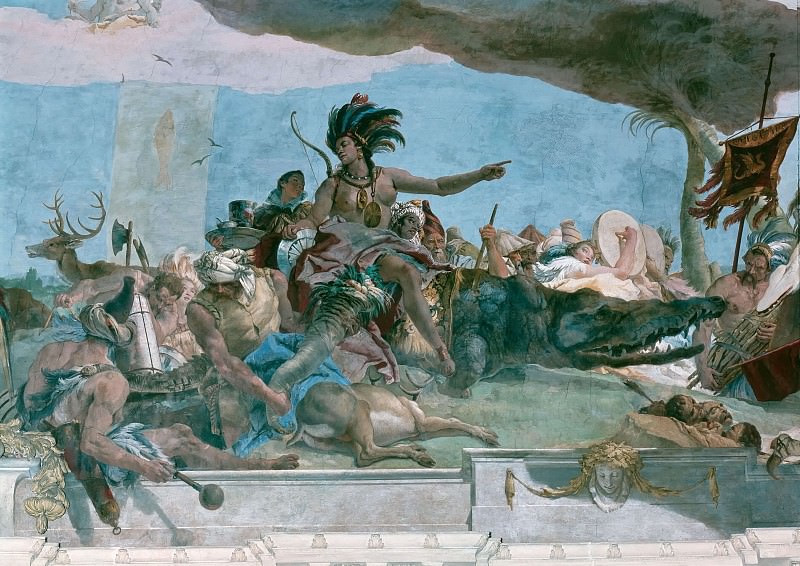 Apollo and the Continents, detail – America, Giovanni Battista Tiepolo