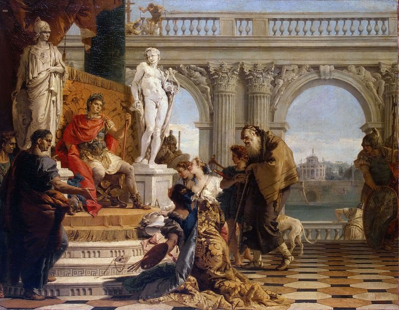 Меценат представляет императору Августу свободные искусства, Джованни Баттиста Тьеполо
