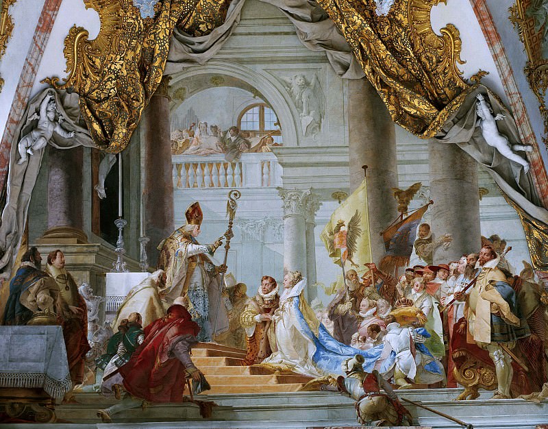 Бракосочетание императора Фридриха Барбароссы с Беатрис Бургундской, Джованни Баттиста Тьеполо