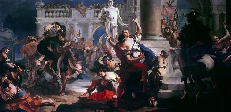Rape of the Sabine Women, Giovanni Battista Tiepolo