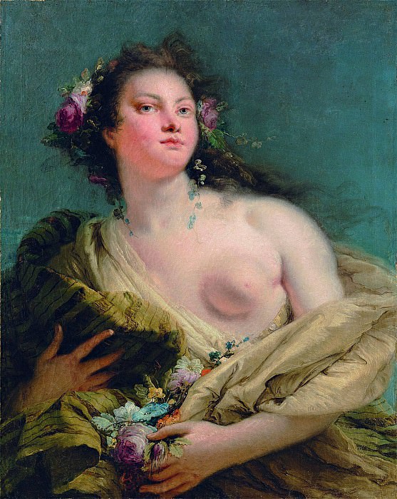 Portrait of a lady as Flora, Giovanni Battista Tiepolo