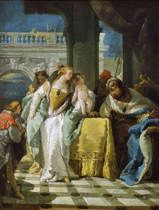 Моисей попирает корону фараона, Джованни Баттиста Тьеполо