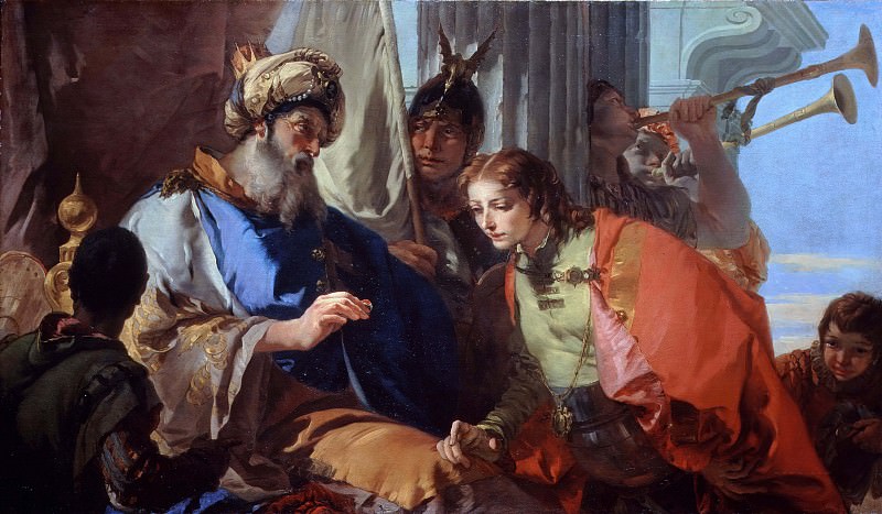 Иосиф получает кольцо фараона, Джованни Баттиста Тьеполо