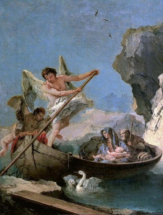 The Flight into Egypt, Giovanni Battista Tiepolo
