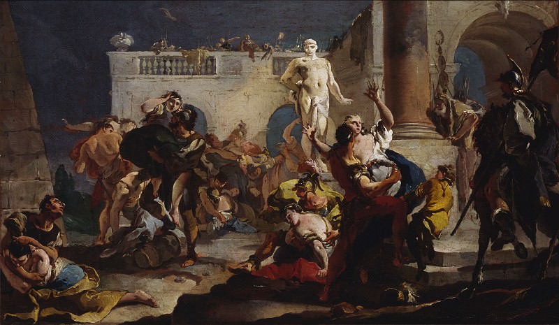 The Rape of the Sabine Women, Giovanni Battista Tiepolo