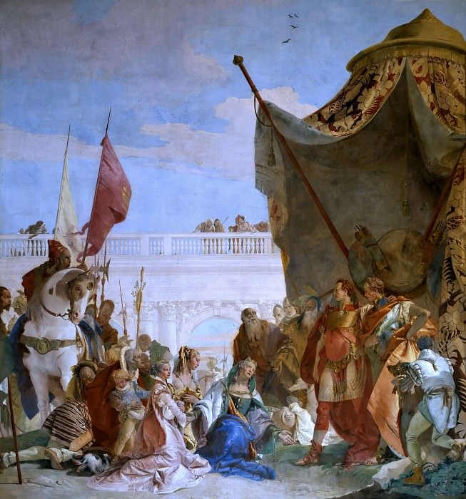 Alexander the Great and the family of Darius, Giovanni Battista Tiepolo