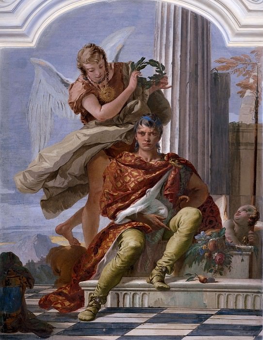 Courage Crowned by Glory, Giovanni Battista Tiepolo