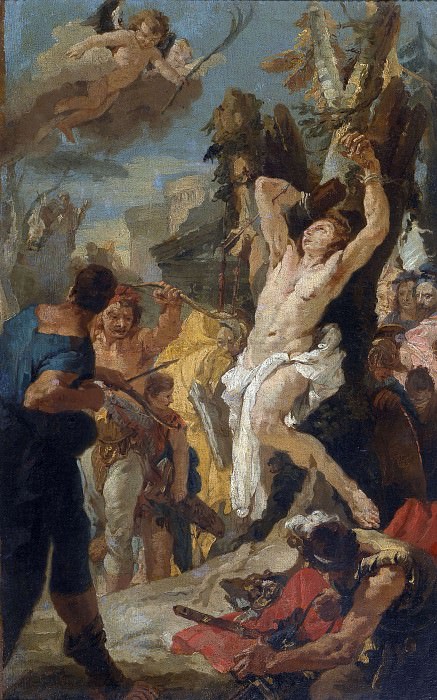 Martyrdom of St. Sebastian [Workshop], Giovanni Battista Tiepolo
