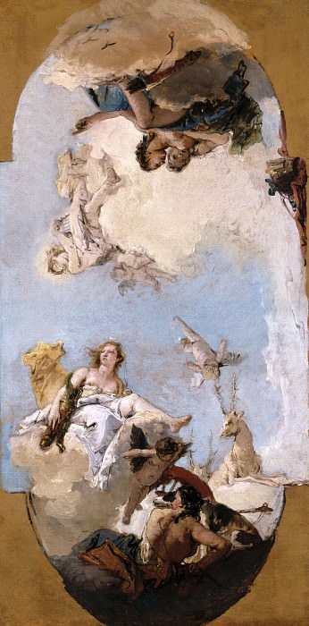 Diana, Apollo and Nymphs, Giovanni Battista Tiepolo