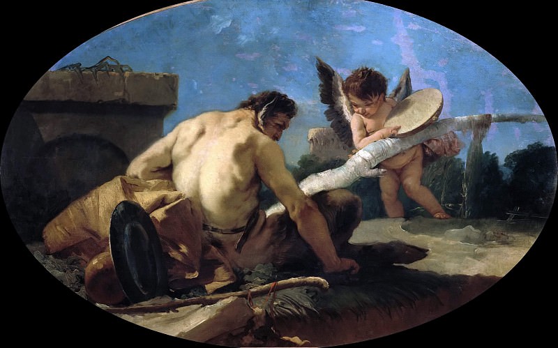Satyr and Cupid, Giovanni Battista Tiepolo