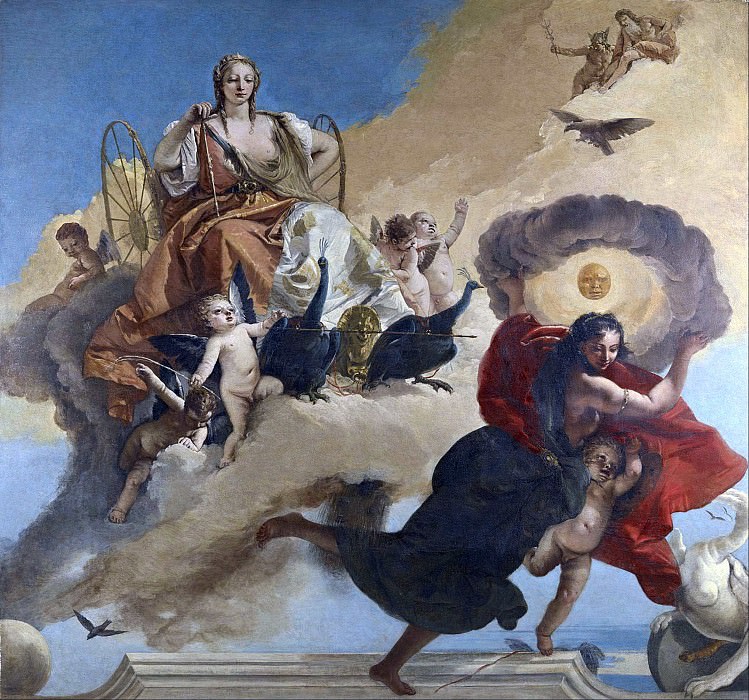Juno and Luna, Giovanni Battista Tiepolo
