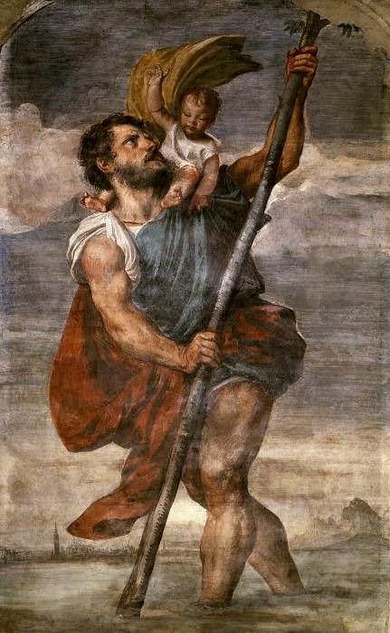 Святой Христофор, Тициан (Тициано Вечеллио)