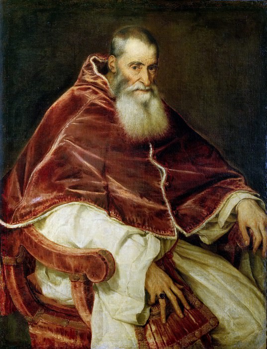 Папа Павел III, Тициан (Тициано Вечеллио)