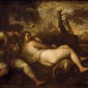Nymph and Shepherd, Titian (Tiziano Vecellio)