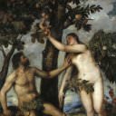 Adán y Eva, Titian (Tiziano Vecellio)