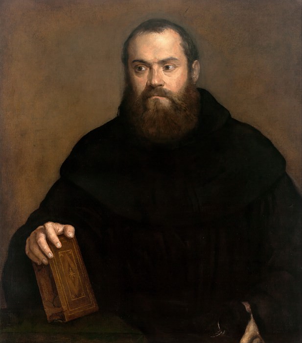 A monk with a book, Titian (Tiziano Vecellio)