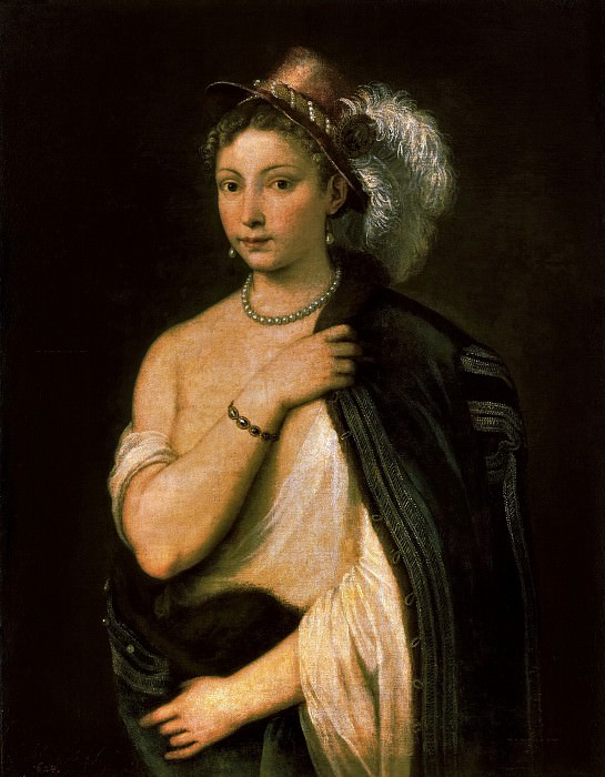 Портрет молодой женщины, Тициан (Тициано Вечеллио)