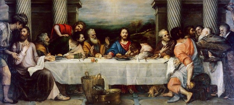 Last Supper , Titian (Tiziano Vecellio)