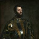 Portrait of Alfonso d’Avalos, Marquis of Vasto, in Armor with a Page, Titian (Tiziano Vecellio)