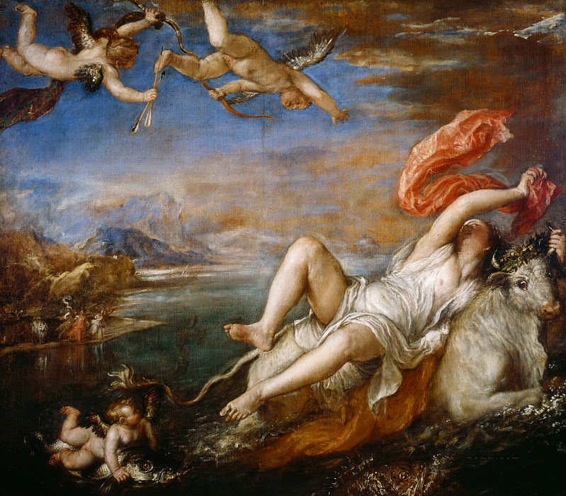 Rape of Europa, Titian (Tiziano Vecellio)