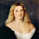 Young Woman in a Black Dress, Titian (Tiziano Vecellio)