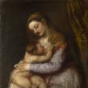 The Virgin suckling the Infant Christ, Titian (Tiziano Vecellio)