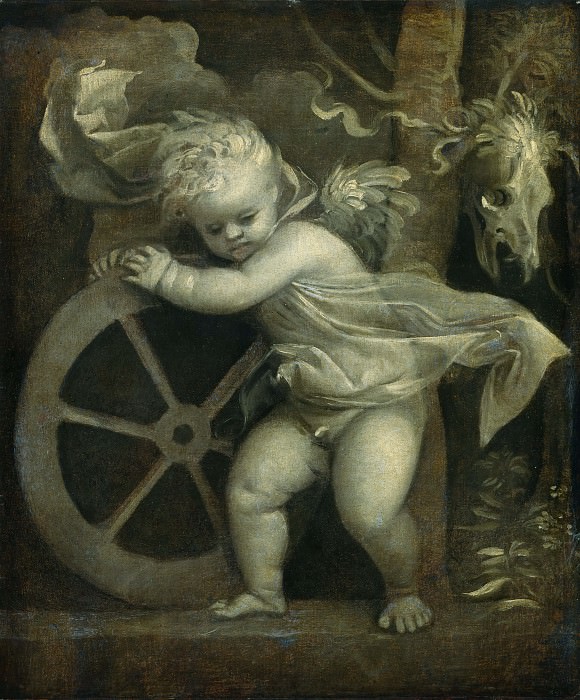Cupid with the Wheel of Fortune, Titian (Tiziano Vecellio)