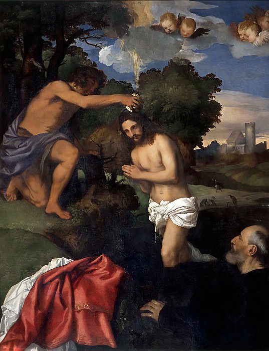 Baptism of Christ, Titian (Tiziano Vecellio)