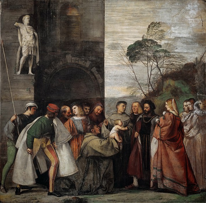 The Miracle of the Newborn Child, Titian (Tiziano Vecellio)